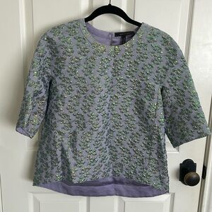 BCBG MaxAzria Jacquard Blouse